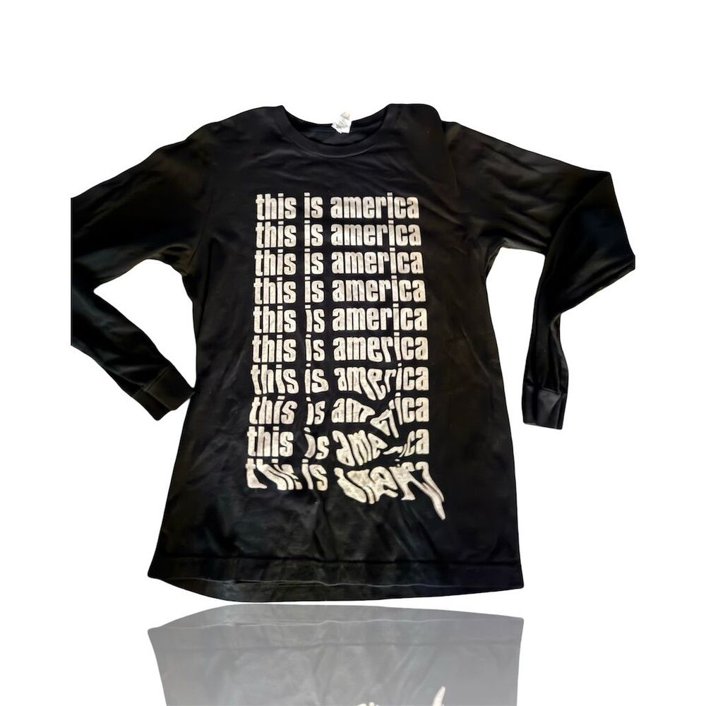 Childish Gambino "This Is America" Tour Long Sleeve Shirt Black M Unisex